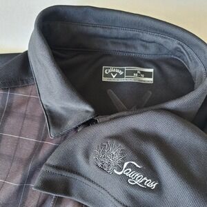 Callaway Performance golf polo shirt Men's XL Embroider "Sawgrass" On Sleeve